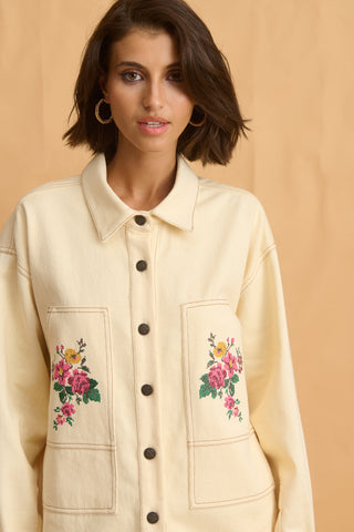 karavan clothing fashion fall winter 25 homecoming collection fabiana shirt ivory