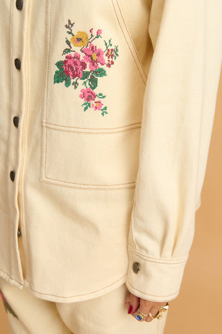 karavan clothing fashion fall winter 25 homecoming collection fabiana shirt ivory