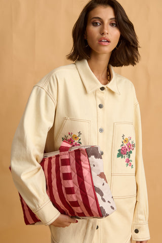 karavan clothing fashion fall winter 25 homecoming collection alexia handbag cow stripes