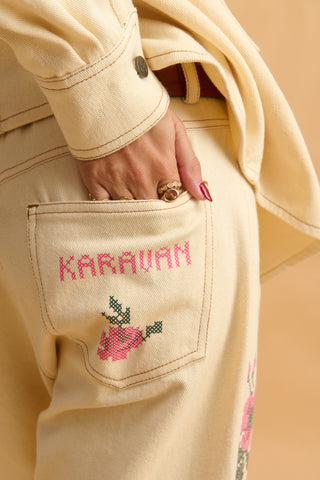 karavan clothing fashion fall winter 25 homecoming collection viola trousers ivory