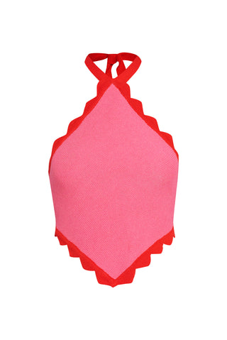 karavan clothing fashion spring summer 26 nai collection felicia knitted top pink red