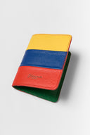 karavan fall winter 26' collection ferry passport holder yellow red blue leather