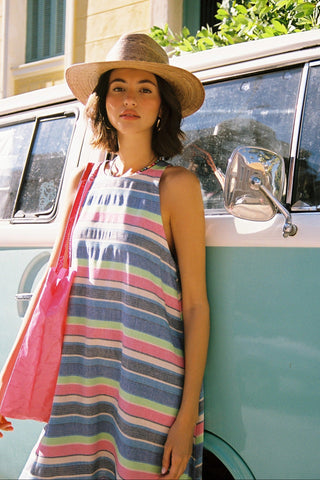 karavan clothing fashion spring summer 26 nai special issue collection cyrus dress multicolor lines