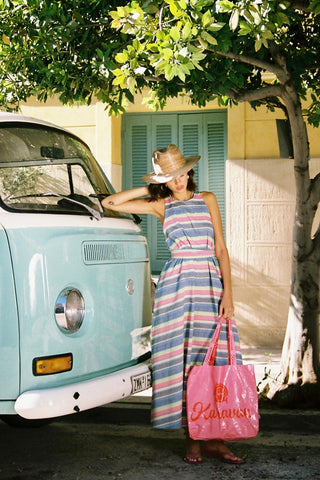 karavan clothing fashion spring summer 26 nai special issue collection cyrus dress multicolor lines