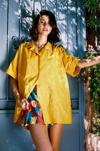 karavan clothing fashion spring summer 26 nai special issue collection zinnia shirt mustard