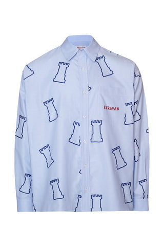 karavan clothing fashion fall winter 25 homecoming men collection gabriel shirt light blue chess