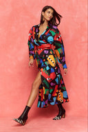 karavan fall winter 26' collection gabriella dress multicolor shapes