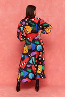 karavan fall winter 26' collection gabriella dress multicolor shapes