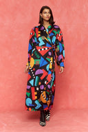 karavan fall winter 26' collection gabriella dress multicolor shapes