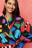 karavan fall winter 26' collection gabriella dress multicolor shapes