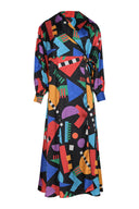 karavan fall winter 26' collection gabriella dress multicolor shapes