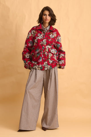 karavan clothing fashion fall winter 25 homecoming collection joyce jacket red floral