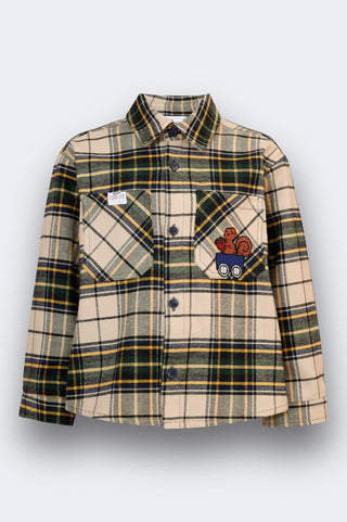 karavan clothing fashion fall winter 25 homecoming rookies collection george shirt checked green ivory