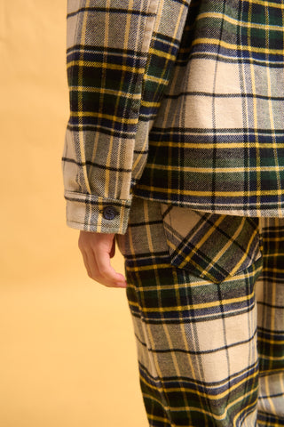 karavan clothing fashion fall winter 25 homecoming rookies collection noddy trousers checked green ivory