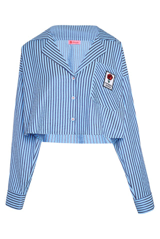 karavan clothing fashion spring summer 26 nai collection giovanna shirt blue stripes