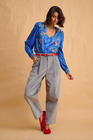 karavan clothing fashion fall winter 25 homecoming collection gloria shirt blue floral