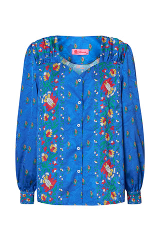 karavan clothing fashion fall winter 25 homecoming collection gloria shirt blue floral