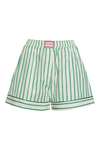 karavan clothing fashion planet homeware spring summer 26 nai collection green stripes shorts