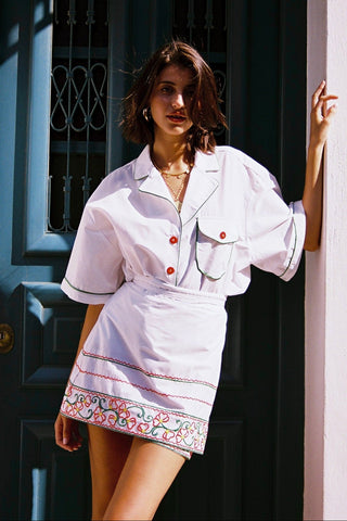 karavan clothing fashion spring summer 26 nai special issue collection baylin cropped shirt white