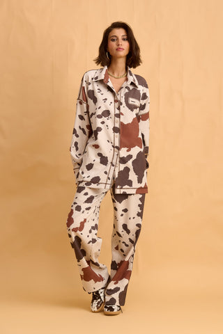 karavan clothing fashion fall winter 25 homecoming collection nicky trousers ivory splash