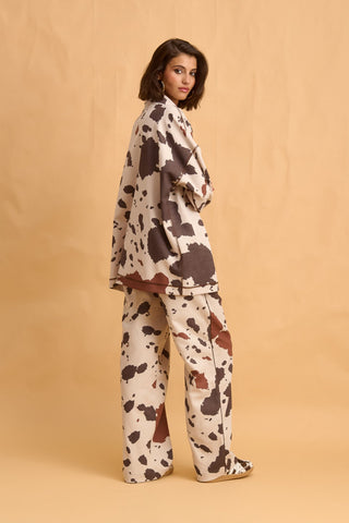 karavan clothing fashion fall winter 25 homecoming collection nicky trousers ivory splash