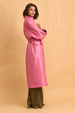 karavan clothing fashion fall winter 25 homecoming collection kirby coat pink