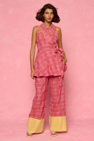 karavan clothing fashion spring summer 26 nai weekendwear collection chika kimono checked red