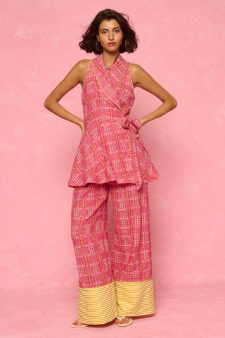 karavan clothing fashion spring summer 26 nai weekendwear collection chika kimono checked red