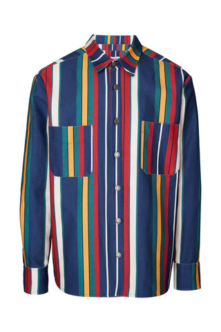 karavan clothing fashion fall winter 25 homecoming men collection jessie shirt multicolor stripes