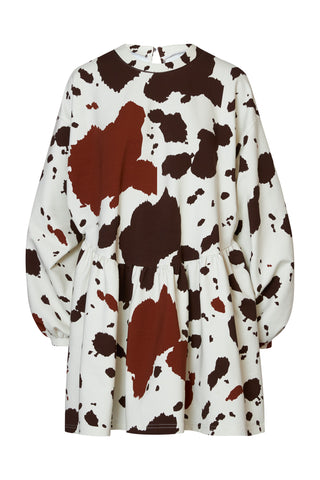 karavan clothing fashion fall winter 25 homecoming collection hannah mini dress black white cow