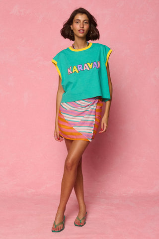 karavan clothing fashion spring summer 26 nai weekendwear collection harmony crop tee mint logo
