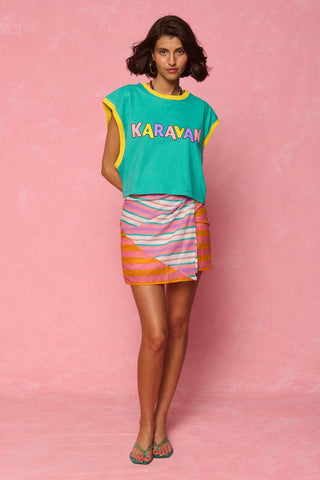 karavan clothing fashion spring summer 26 nai weekendwear collection harmony crop tee mint logo