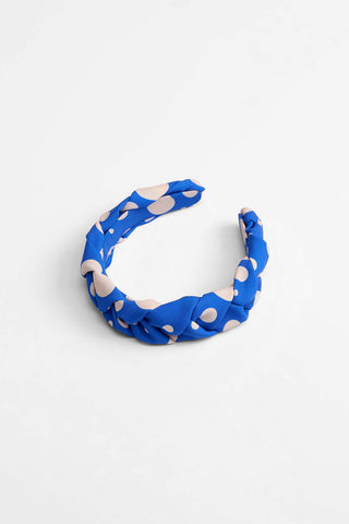 Thelma Headband (Polka Blue)