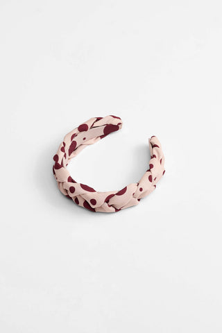 Thelma Headband (Dot Bordeaux)