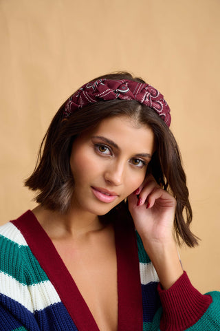 Thelma Headband (Bandana Bordeaux)