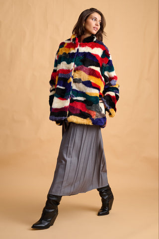 karavan clothing fashion fall winter 25 homecoming collection argie coat multicolor