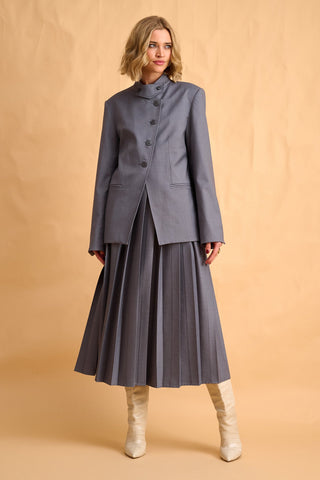 karavan clothing fashion fall winter 25 homecoming collection helena skirt grey