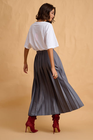 karavan clothing fashion fall winter 25 homecoming collection helena skirt grey