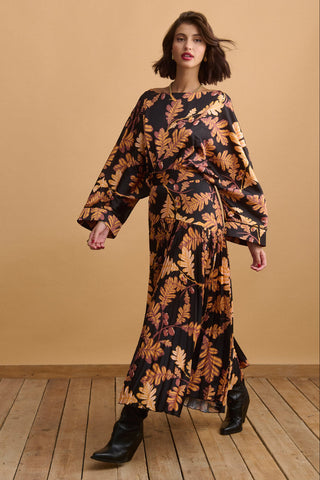 karavan clothing fashion KRVN well i did fall winter 24 25 christmas edition helena skirt oak black brown