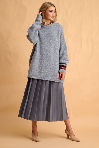 karavan clothing fashion fall winter 25 homecoming collection helena skirt grey