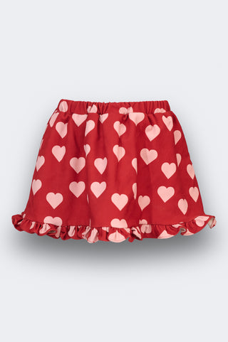 karavan clothing fashion fall winter 25 homecoming rookies collection hermione mini skirt red ivory hearts