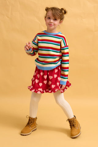 karavan clothing fashion fall winter 25 homecoming rookies collection hermione mini skirt red ivory hearts