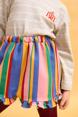 karavan clothing fashion fall winter 25 homecoming rookies collection hermione mini skirt multicolor stripes