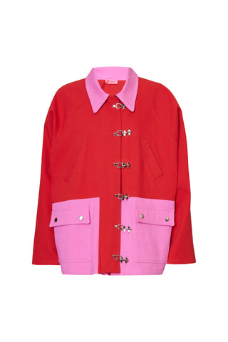 karavan clothing fashion fall winter 25 homecoming collection iga jacket red