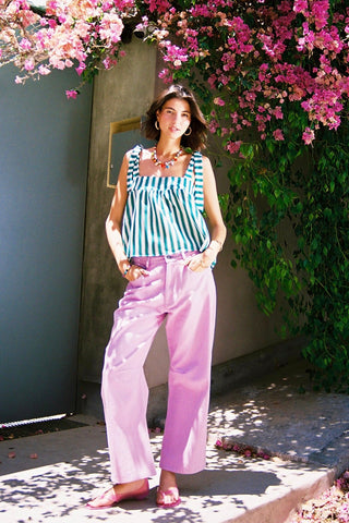 karavan clothing fashion spring summer 26 nai special issue collection ify top green stripes