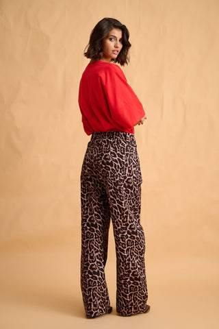 karavan clothing fashion fall winter 25 homecoming collection imani trousers leopard