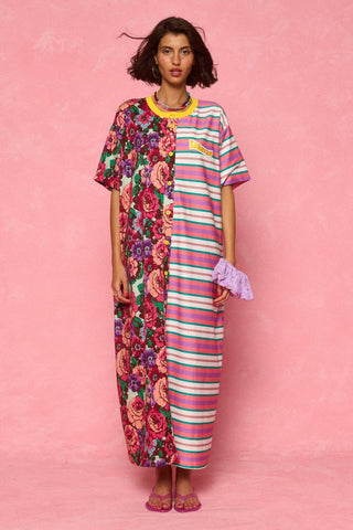 karavan clothing fashion spring summer 26 nai weekendwear collection irida dress floral print aqua lines