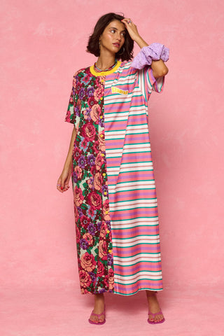 karavan clothing fashion spring summer 26 nai weekendwear collection irida dress floral print aqua lines
