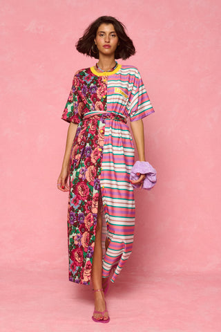 karavan clothing fashion spring summer 26 nai weekendwear collection irida dress floral print aqua lines