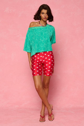 karavan clothing fashion spring summer 26 nai collection irma shorts polka hearts red